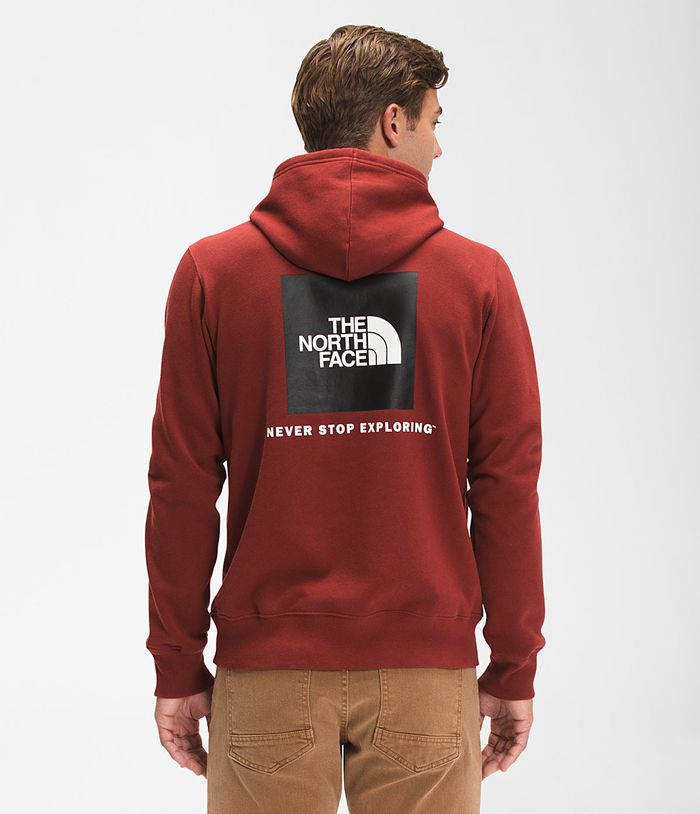 Sudadera Con Capucha The North Face Hombre Rojas Oscuro Box Nse Pullover 79250WKVE